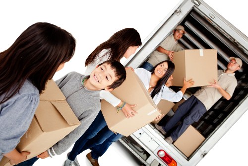 Furniture pick-up team collecting bulky items from a Kentish Town home