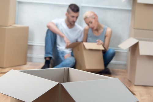 Packing and preparation for a North London house removal