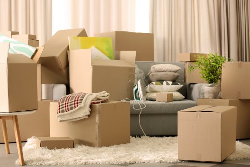 Packing and transport support for a Kentish Town home move