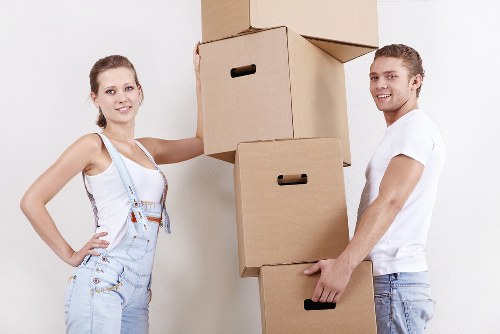 Commercial office furniture pick-up in Kentish Town during a workspace clear-out