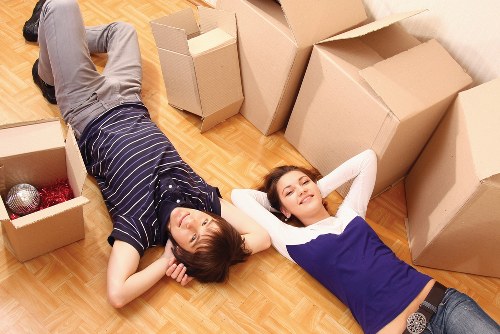 Packing and preparation items ready for a move in Kentish Town