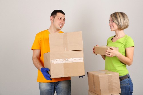 Local office movers handling desks and equipment near Kentish Town